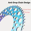 BOLANY Folding Bicycle Chainwheel Thin Tooth Disc BCD 8/9/10/11 speed 53/54/56T Bike Chainring Round Hole for Road Bike Parts