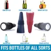 Silicone Wine Bottle Stopper Set Lekbestendig bier Champagne Cap Closer Whisky Accessories Wine Cork Plugs Deksels Keukenbars Tools Tools