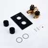 Smesiteli Bathroom Black Round Square Solid Brass Concealed Thermostatic Shower Valve Mixer Water Tap Bathroom Water Faucets