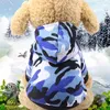 Pet Dog Printing Camouflage Pocket Pleater Sweat à sweat à sweat pour petits chiens moyens chiot yorkshire terrier chaud manteau épais