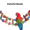 Autres fournitures d'oiseaux perles colorées à mastication de jouet toy hamster sûr Flexible Casque