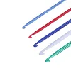 2.5/3/4/5/6/7/8/9/10/11MM Tunisian Afghan Crochet Hooks Multicolor Aluminum Knitting Needles Hook Multicolour Crochet Hook