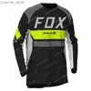 Koszulki rowerowe Tops Motorcycle Jersey Motocross Mountain Bike Jersey Offroad DH Szybki sucha oddychanie nietoperz Ubranie rowerowe Y240410