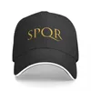 Bollmössor SPQR Baseball Cap Sunscreen Beach Bag Trucker Hat Women's Hats for the Sun Men's