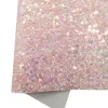 Crystal Pink Glitter Lederblätter Spitze Glitzer Leder Stoff Krokodil geprägtes Leder zwei Töne Wildleder für DIY 21x29cm Q1318