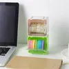 1 pc Washi Tape Organizer Desktop opslagbasker Maskering Tape Dispenser Zonkrommen Opslagcase Zonderijhouder Holder Box Office Supplies