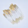 50pcs/lot Gold Duck Feather Goose Feathers for Craft