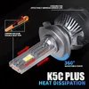 Dawnknight 140W K5C plus 4300K D2S D1S D3S LED BALBE H7 H11 HB3 9005 HB4 Kit d'éclairage LED à tube à double cuivre pour la voiture 12V