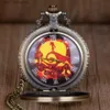 Карманные часы Retro Vintage Skull Theme Pocket с цепочкой ожерелья Лучший подарок для мужчин женщин Y240410