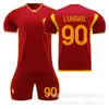 Maglie da calcio 2324 Roma Home 21 Dibara 90 Lukaku 9 Abraham Kit di calcio