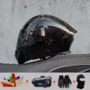 2024 Nova motocicleta Profissional Racing Virar capacete Absor ABS Material modular Lente dupla Capacetes Bluetooth Certificação DOT