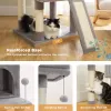 Snabbt husdjur multifunktionell stol Creative Cube House med repor avtagbar padkuddar Petaktivitet Cat Tree med boll