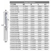 Flûte simple coupeur de 3,175 mm (1/8 ') tige gauche du routeur CNC Bit dia 1-3.175 mm