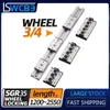 Inbyggd dubbelaxel linjär guide skenan fyrkantig aluminium rullager, industriell spår SGR35 + 3/4 hjulreglage, vilken längd som helst,