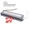 Alimentatore a LED impermeabile 60W 100W 200W 300W 500W Transformer AC 110V 220V a DC 12V 24 V Driver ad interruttore adattatore per Strip LED