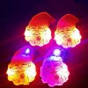 25pcs LED Flashing Brooch Pin Light Up Glow in Dark Badge Kids Adults Toy Gift Party Christmas navidad