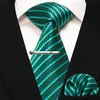 Neck Dies Jemygins Новый классический шелковый мужской галстук 8 см. Чистое золото сплошная полоса Paisley Business Tie Set Set Wedding Party Accessoriesc240410