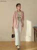 Damespakken Blazers Dushu Dames Spring Blazer Simple Beige Casual Jackets Kantoor Lady Loose Women Blazers Coat vrouwelijk vast pak 2023 Nieuwe jassen C240410