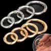 10pcs Bahar O-Ring Buckles Klips Karabaşık Çantalar Çantalar Yuvarlak İtme Tetikleme Snap Hooks DIY Mücevherat Yapma Aksesuarları