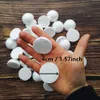 50 pezzi da 4 cm da 4 cm a mezzo round round solido polistirene in polistifoam palline di schiuma per bambini di Natale Modellazione dell'artigianato 40 mm / 1,57 pollici