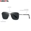 Sonnenbrille polarisierte Männer Frauen UV400 Retro Sonnenbrillen Metall große Brille Rahmen Rahmen Rahmen Strandreise Anti Blendung Schatten Eimer