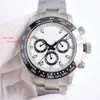 Round Watch Automatic 40*12.3mm Men's 7750 Superclone Fashion Black Designers Gray Movement Business AAAA Chronograph 325 Montredeluxe