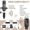 Микрофоны беспроводной микрофона системы XLR Mic -преобразователь адаптер Depusheng MA5 UHF Автоматическая настройка передатчика для конденсаторного динамического микрофона