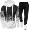 Fashionabla coola bekväma sportkläder Mens Top and Pants Set Casual Jogging Street Suit S4XL 240329