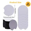 Mats de mesa Yo -20PC sublimação em branco Coasters de carro Diy Pintura Copo -Suporte de abertura circular Pad para imprimir a imagem