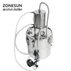 ZONESUN Wine Beer Alcohol Water Distiller Moonshine Mini Home Rose Water Essential Oil Alkol DIY Brewing Kit Brewery Equipment