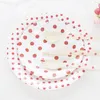 ReduT Polka Dot verfügbares Tabellengeschirr Sets Papierplatten CupaCake Ständer Plastik Tischtuch Tisch Mittelstücke Event Party Lieferungen