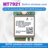 Carte 1 pezzo MT7921 WiFi6 2.4G 5G Gigabit Network Card Desktop Computer Laptop Builtin Wireless Network Card Green