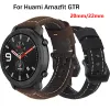 22 20mmウォッチバンドXiaomi Amazfit Pace Stratos 2ストラップレザーストラップ用Amazfit GTR 47 42mmブレスレットウォッチバンドのためのストラップレザーストラップ