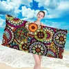 Microfiber Square Beach Toalha grande Mandala ioga Mat Tiro