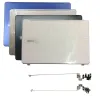 Cases Nieuwe shell voor Acer Aspire F5573 F5573G Laptop LCD Achteromslag/B Shell/LCD Scharnieren Zilver Zwart Witblauw Topkoffer scharnieren