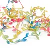 Ribbons de garniture en forme de feuilles de 10 mètres Feuilles de dentelle artificielle faits à la main pour les fournitures d'artisanat de mariage bricolage décoration de la maison