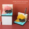 3d Memo Pad con leggero blossom per blossom House Art Block Note Block Notes Note di carta 2024 Regalo di compleanno di Natale