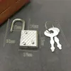 Mini retro hangslot voor notitiedagboek kleine bagagebox -slot met sleutels zinklegering koffer locker hardware set