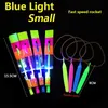 LED Rave Toy 10pcs Outdoor Shining Rocket Flash LED LED LUMINY SHINGSHOT BAMBOO Dragonfly zabawki Shine Slingshot Elasts Children Toys 240410