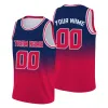 Summer Child Basketball Jersey Kid Red Gradient Custom Name Tank Top Team Shirts Boy Training Sports T-Shirt Basketball Outfit