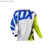 Koszulki rowerowe Tops 2022 Motocyklowy zespół rowerowych Downhill Jersey Offroad HPIT Rower Locomotive Shirt Cross Country Mountain Bike Y240410