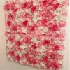 Roze zijden rozenbloem Wall Artificial Flower For Wedding Decoratie Bloemmuur Babyshow Bruiloft Kerstmis achtergrond Decor 240409