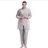 Plus taille musulman modeste burkini 3pcs femmes couverture complète de maillot de bain hijabs tops pantalons de baignade à manches longues