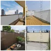 0,8/0,9 m di larghezza blu HDPE Anti-UV Sun Shade Garden Balcony Fence Schermo Schermo Sicurezza Privacy Privacy Patio Patio Sala tonalità