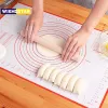 WIKHOSTAR Silicone Baking Mat Reusable Kneading Pad Non-stick Sheet Pizza Dough Maker Pastry Cooking Tools Bakeware Accessories