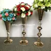 Stand Flower Centerpieces Pieces Metal Velas de ouro Decorações de casamento Vaso de vaso Bougeoire Stand Candelabra Seyu1363