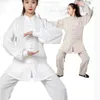 Summerspring 22Color Unisex高級リネンWudang Tai Chi Situts Kungfu Martial Arts Uniforms Taiji Clothings Sets Blue/Orange