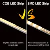 Dotless Cob Muti-Color RGBW 816leds / m DC12V 16W / M LED Strip pour le parc à thème