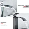 Onyzpily Tall Basin Sink Faucet Badrummässan Chrome Borsted Nickle Orb Mixer Tap Hot and Cold Water High Quality Square Style