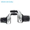 S-Ride MTB Bike 3x8 Speed ​​Twist Shifter vänster Höger Twist Grip Gear Shifters Bicycle Derailleur Compatible för Shimano SL-RS25